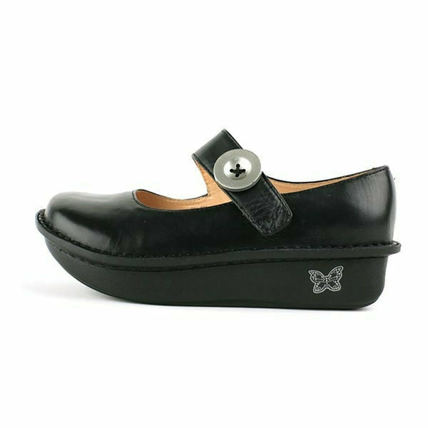 Alegria Women&#39;s Paloma Comfort &amp; Support Mary Jane Black Napa Leather ALEGRIA FOOTWEAR Roderer Shoe Center
