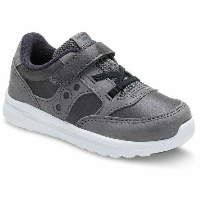 Saucony Baby Jazz Lite (Infant) Flexible Sneaker Gray SAUCONY FOOTWEAR Roderer Shoe Center