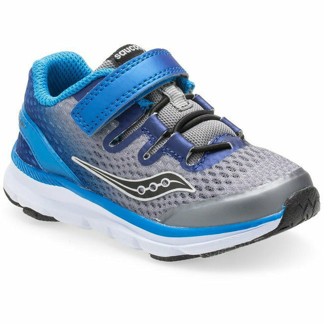 Saucony Baby Freedom ISO (Infant/Toddler) Durable Sneaker Gray SAUCONY FOOTWEAR Roderer Shoe Center