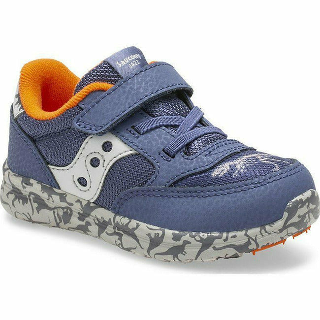 Saucony Baby Jazz Lite (Infant/Toddler) Flexible Sneaker Dinosaur SAUCONY FOOTWEAR Roderer Shoe Center