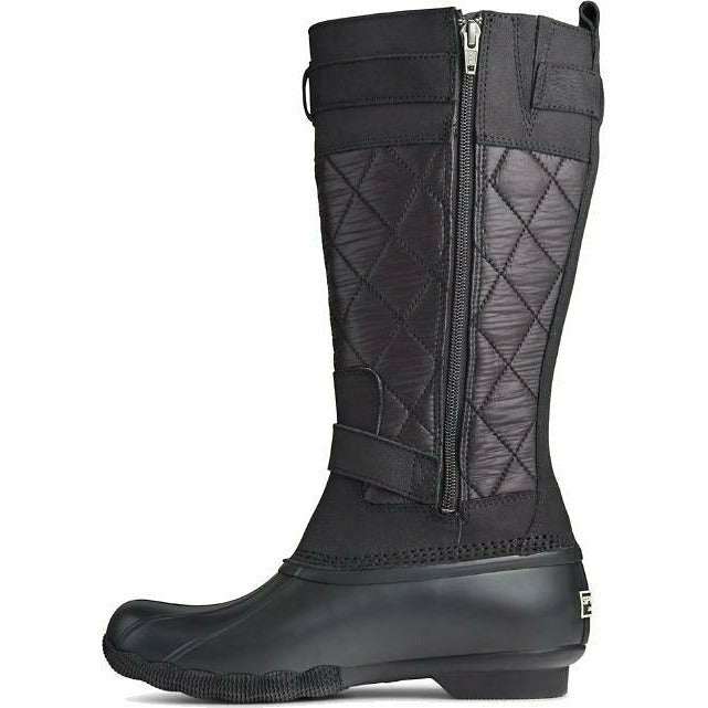 Women's saltwater quilted nylon 2025 duck boot dark grey