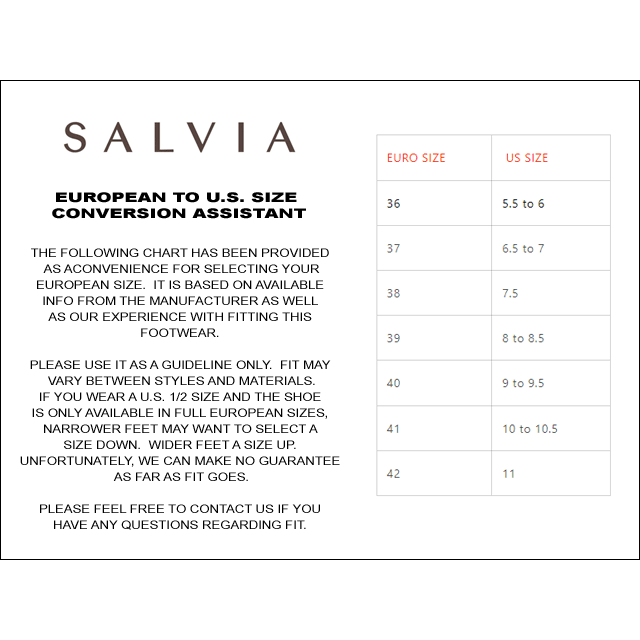  SALVIA FOOTWEAR Roderer Shoe Center