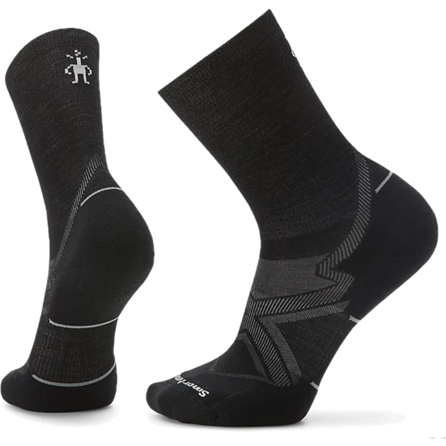 Smartwool Unisex Run Cold Weather Targeted Cushion Crew Sock Black SW001905-001