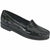 SAS women's Simplify slip on moc toe loafer shoe Black Croc Leather SAS FOOTWEAR Roderer Shoe Center