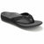 Vionic Women's Tide II Flip Flop Thong Sandal Black Leather VIONIC FOOTWEAR Roderer Shoe Center