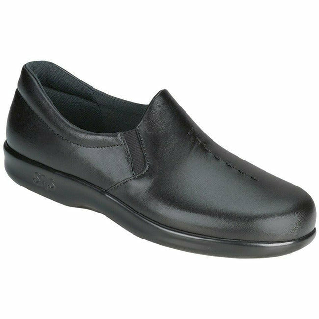 SAS Viva Women's Comfort Walking Slipon Shoe Black Leather SAS FOOTWEAR Roderer Shoe Center