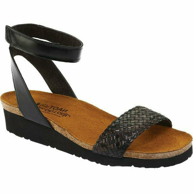 Naot Abbie Women's Ankle Strap Sandal Black Dark Brown Multi Leather NAOT FOOTWEAR Roderer Shoe Center