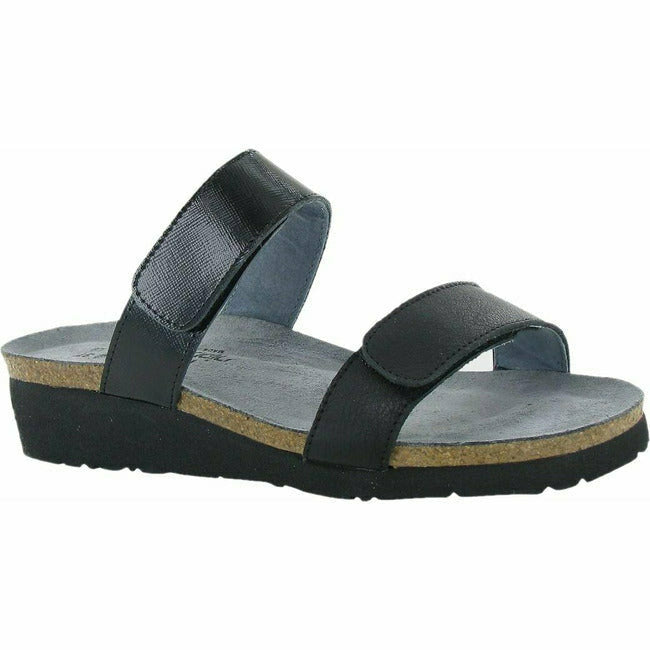 Naot Althea Women's Adjustable Velcro Slide Sandal Black/Black Luster  NAOT FOOTWEAR Roderer Shoe Center