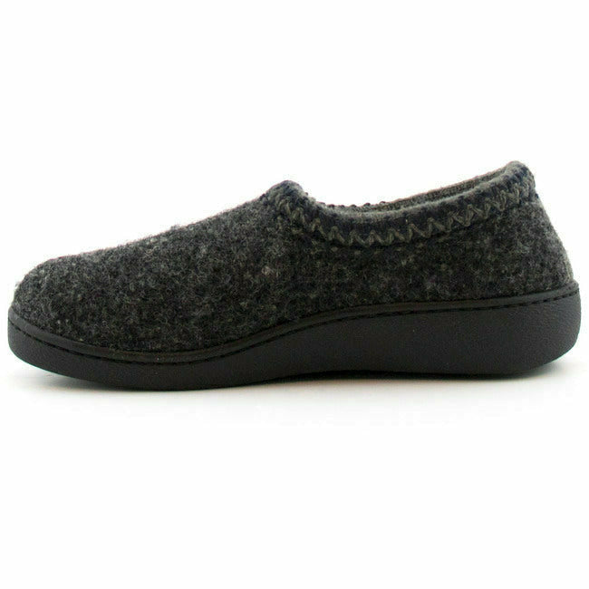 Haflinger ATB Boiled Wool Rubber Sole Clog Slipper Gray HAFLINGER FOOTWEAR Roderer Shoe Center