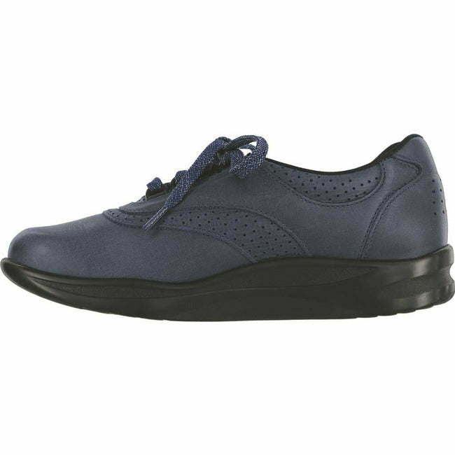 SAS WALK EASY Women's Comfort Laceup Walking Shoe Indigo/Blueberry  SAS FOOTWEAR Roderer Shoe Center