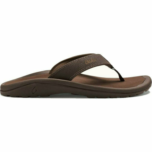 Olukai Men&#39;s Ohana Flip Flop Slip On Sandal Dark Java/Ray OLUKAI FOOTWEAR Roderer Shoe Center