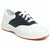 Keds Lace Saddle Shoe (Toddler) Navy/White Leather STRIDE RITE FOOTWEAR Roderer Shoe Center