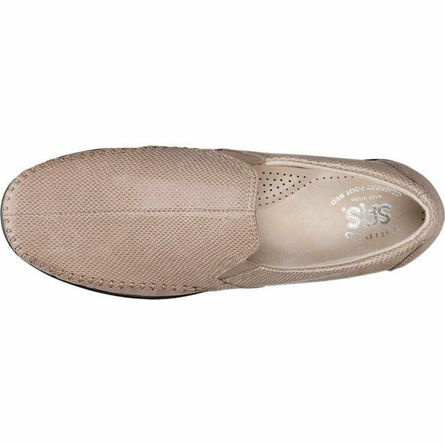 SAS Dream Women's Slip On Loafer Moc Mushroom Snake Leather SAS FOOTWEAR Roderer Shoe Center