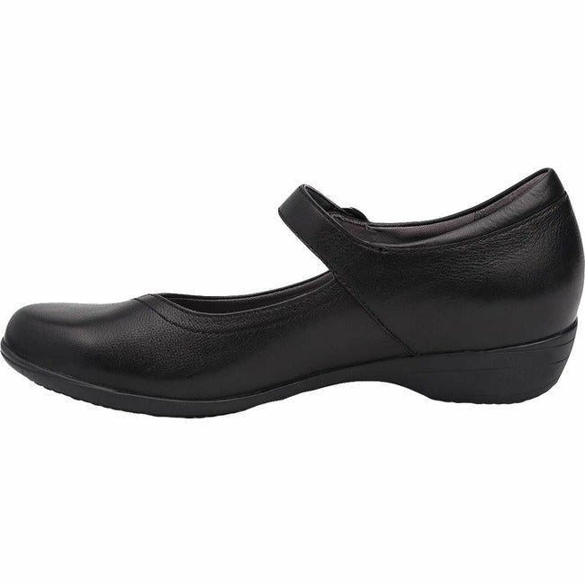 Dansko Women's Fawna Maryjane Dress Casual Flat Black Leather DANSKO FOOTWEAR Roderer Shoe Center