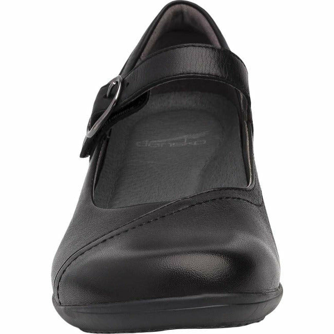 Dansko Women's Fawna Maryjane Dress Casual Flat Black Leather DANSKO FOOTWEAR Roderer Shoe Center
