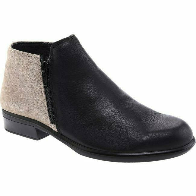 Naot Women's Helm Ankle Boot Padded for Comfort & Warmth Black/Stone  NAOT FOOTWEAR Roderer Shoe Center