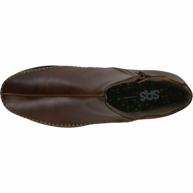 SAS Jade Women's Low Ankle Bootie Walnut Leather SAS FOOTWEAR Roderer Shoe Center