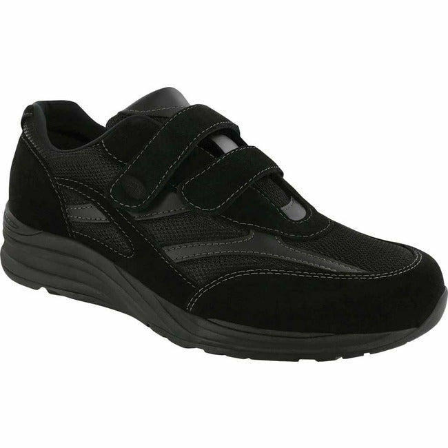 SAS Men&#39;s JV Mesh Black Velcro Active Walking Sneaker SAS FOOTWEAR Roderer Shoe Center