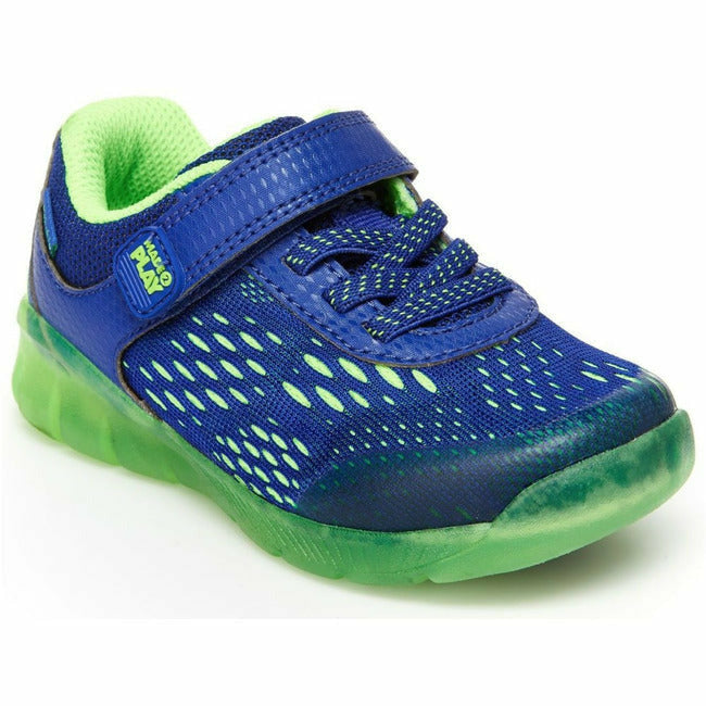 Stride Rite Lighted Neo Machine Washable Sneaker (Toddler) Blue STRIDE RITE FOOTWEAR Roderer Shoe Center