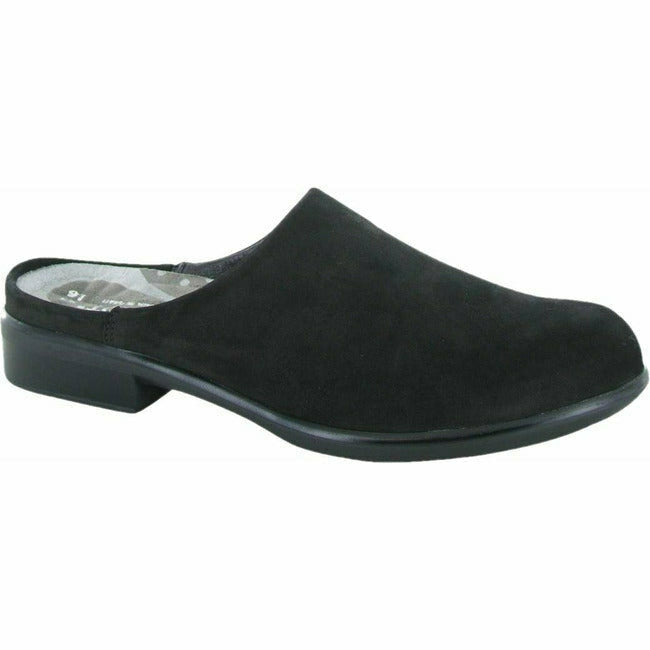 Naot Women's Lodos Slipon Mule Clog Comfort Cork Footbed Black Nbk NAOT FOOTWEAR Roderer Shoe Center