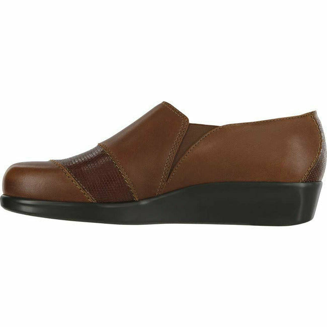 SAS Women's Nora Casual Slip On Dual Side Gore Loafer Auburn Leather SAS FOOTWEAR Roderer Shoe Center