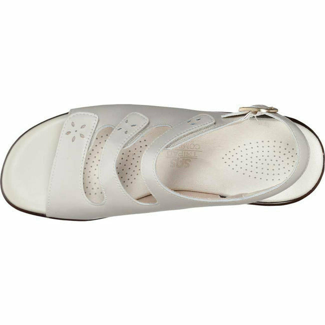SAS Women's Quatro Slingback Adjustable Sandal Bone Leather SAS FOOTWEAR Roderer Shoe Center