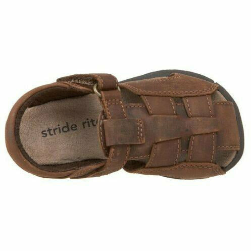 Stride Rite (Toddler) Angler Fisherman Sandal Brown STRIDE RITE FOOTWEAR Roderer Shoe Center