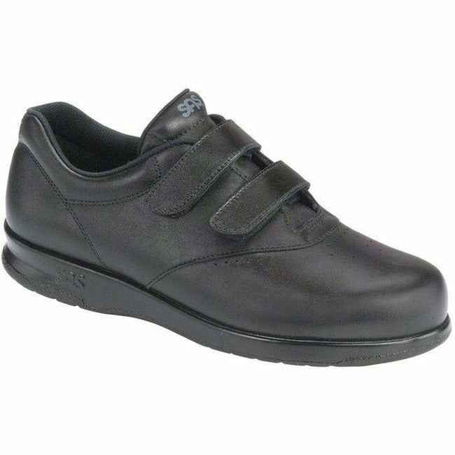 SAS ME TOO women's double velcro comfort walking shoe Black Leather
 SAS FOOTWEAR Roderer Shoe Center