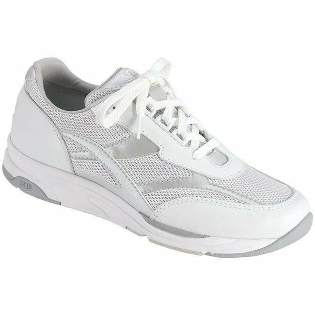 SAS women's Tour Mesh White Silver walking comfort laceup sneaker SAS FOOTWEAR Roderer Shoe Center