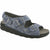 SAS Relaxed Adjustable Strap Slingback Sandal. Silver Blue Leather SAS FOOTWEAR Roderer Shoe Center