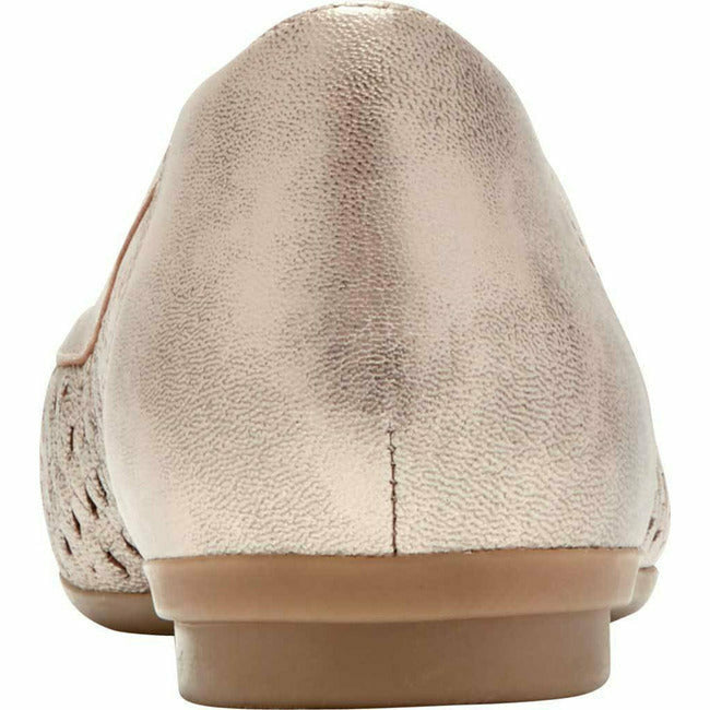 Rockport Women's Cobb Hill Maiika Ballet Flat Mettalic Leather