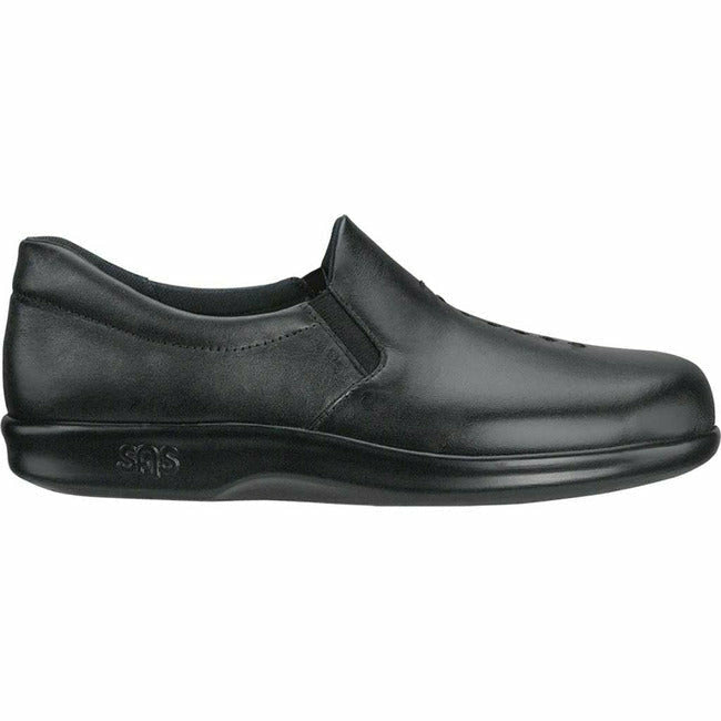 SAS Viva Women's Comfort Walking Slipon Shoe Black Leather SAS FOOTWEAR Roderer Shoe Center