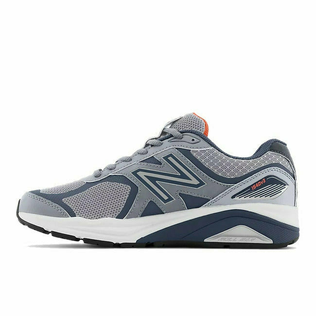 Medial side of New Balance Women’s 1540 V3 Running Shoe with Rollbar Stability and Support in Grey