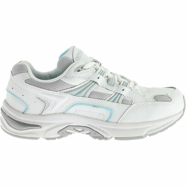 Vionic Women's Walker Plantar Fasciitis Arch Support Shoe in White VIONIC FOOTWEAR Roderer Shoe Center