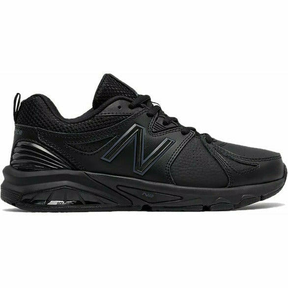 New Balance Women's WX857AB2 Cross Training Shoe Black Leather NEW BALANCE FOOTWEAR Roderer Shoe Center