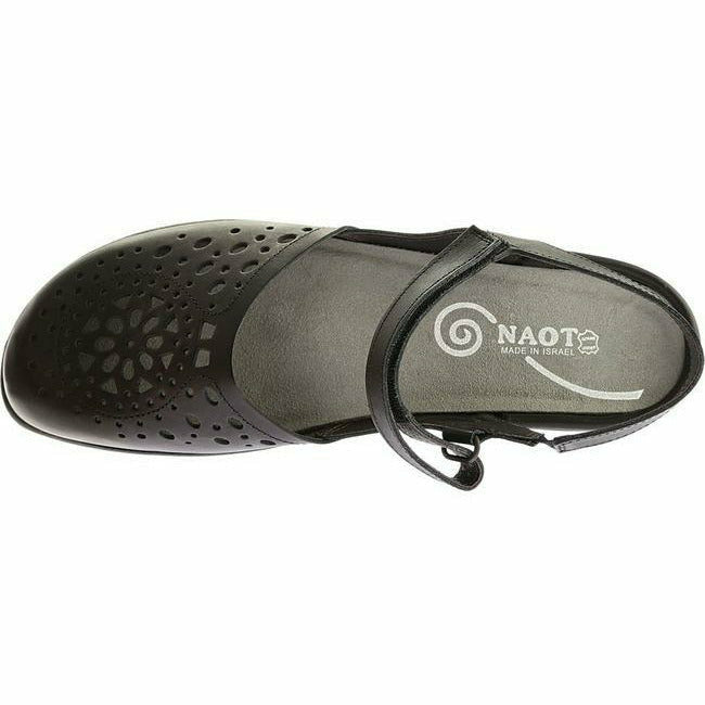 Naot Women's Arataki Slip On Adjustable Strap Mary Jane Black Raven NAOT FOOTWEAR Roderer Shoe Center