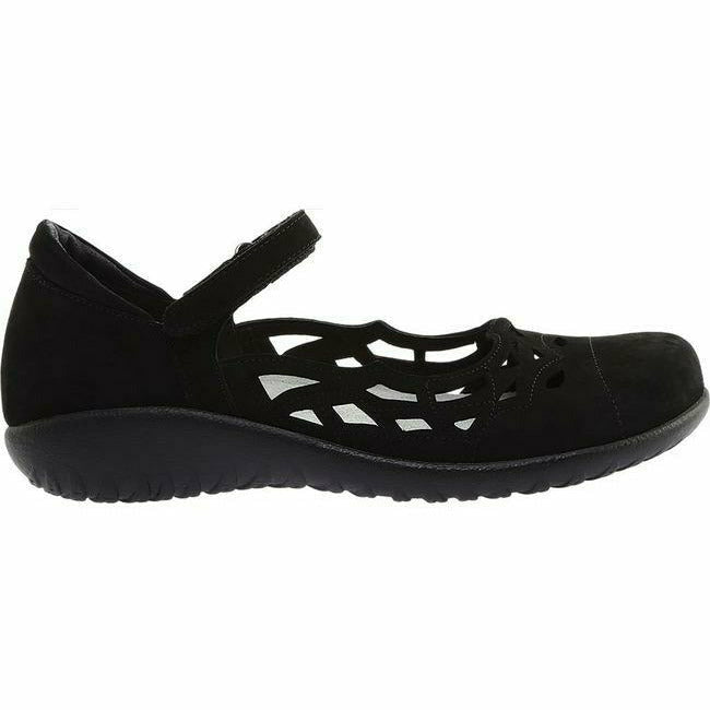 Naot Women's Agathis Mary Jane Black Velvet Nubuck NAOT FOOTWEAR Roderer Shoe Center