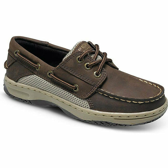 Sperry Kids Billfish Boat Shoe Dark Chocolate Leather (Little Kid/Youth) STRIDE RITE FOOTWEAR Roderer Shoe Center
